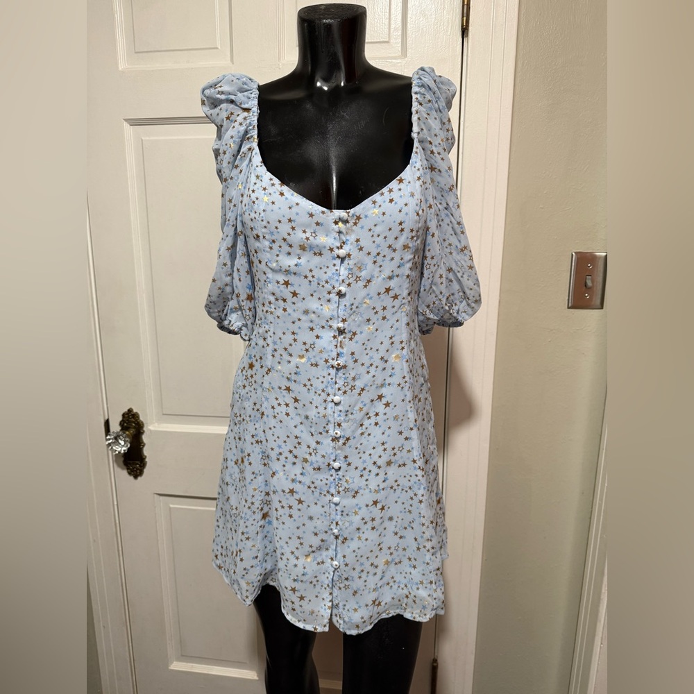 Womens XS Buddy‎ Love Blue Star Dress